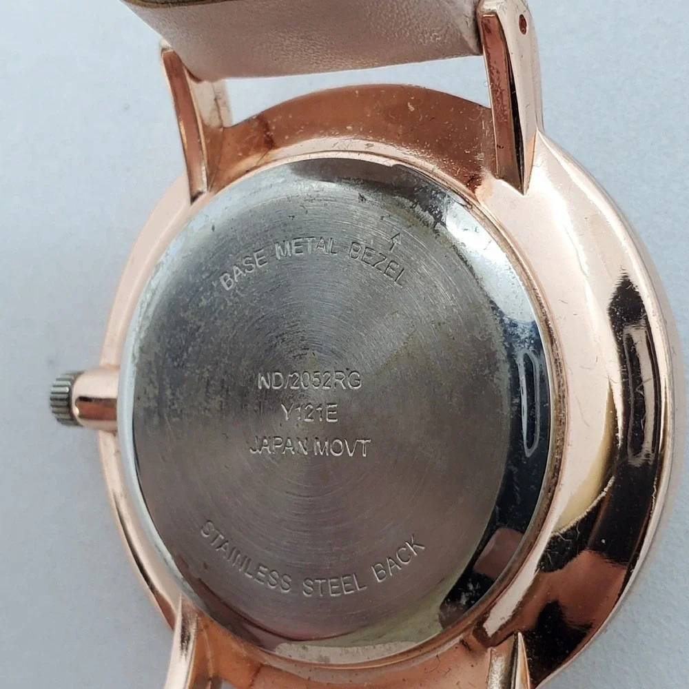 Women's‎ Watch 36MM White Dial Light Pink Bands New Battery